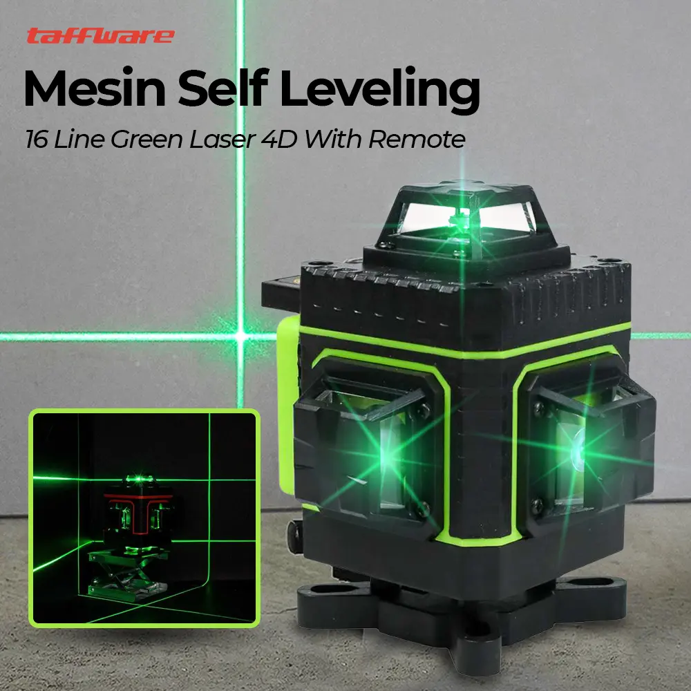 Taffware Hilda Mesin Self Leveling 16 Line Laser 4D Remote - LD-515